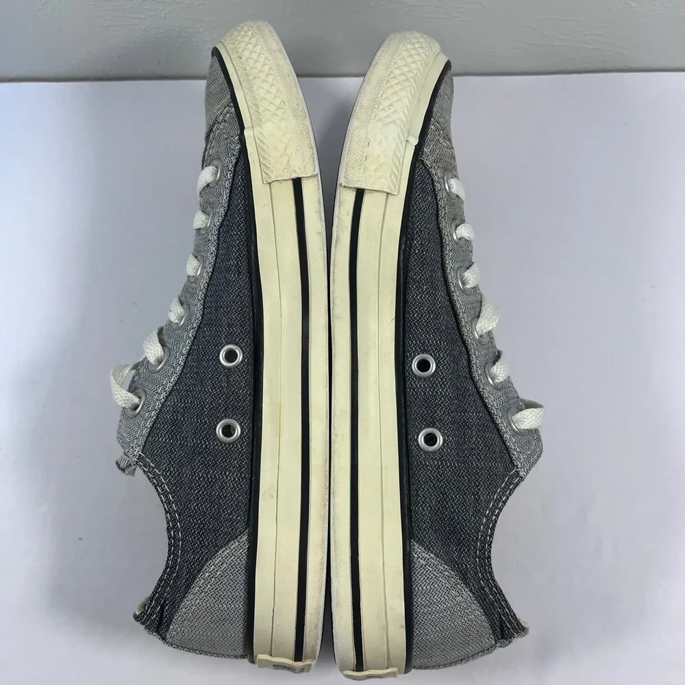 Converse All Star Low Top Gray Denim Sneakers Casual Shoes Unisex W 8 M‎ 6